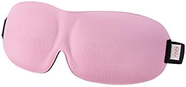 FaSoLa 3D Sponge Shading Sleep Mask Eyeshade Eye Shield For Travel, Rest, Shift Work, Meditation, Relieve Fatigue &amp; Breathable (pink)