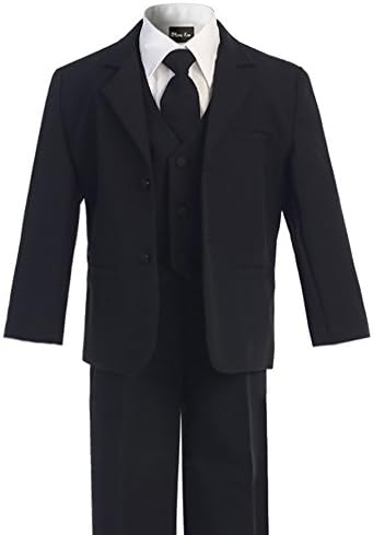 Boy's Classic 2 Button Suit with Cloth Cover Buttons