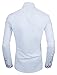 TAM WARE Mens Classic Slim Fit Contrast Inner Long Sleeve Dress Shirts TWNMS314-1-317-WHITE-US M