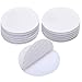 BRAVESHINE Hook and Loop Fasteners - 12 Sets Strong Adhesive Double Sided Wall Tape Sticky-Back Tapes for Craft Envelopes Bags - Industrial-Strength Mounting Fasteners- Round 1.5Inch, White Tapes