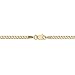 14k Yellow Gold 2.5mm Curb Cuban Link Chain Necklace 20 Inch Pendant Charm Fine Jewelry For Women Gift Set