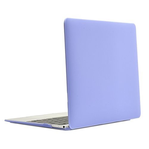 TOP CASE - 2 in 1 Bundle Deal Apple the Macbook 12-Inch 12" Retina Display Laptop Computer Rubberized Hard Shell Case Cover and Keyboard Cover for Model A1534 (Release 2015) - Serenity Blue