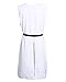 ZJYST Adult Medieval Templar Knight Crusader Tunic Cosplay Costume Outfit with Belt, White, One Size