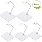 EFAILY 5pcs Assembly Action Figure Display Holder Base for Gundam,Doll Model Support Stand Compatible with HG RG SD SHF Gundam 1/144 Toy(White)