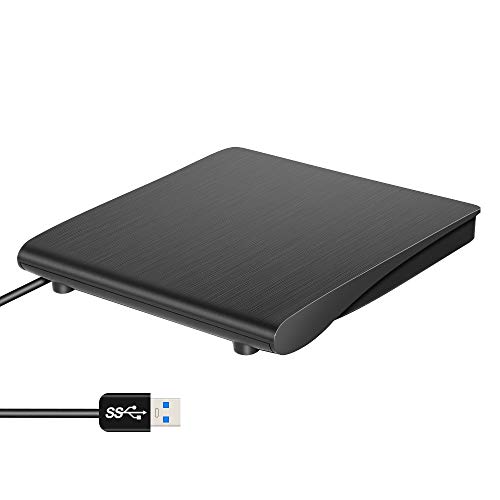 External USB 3.0 12.7mm SATA Optical Drive Case, Enclosure Case Compatible with 12.7mm SATA Optical CD/DVD/Blu-Ray Drive