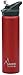 Laken Thermo Vacuum Insulated Stainless Steel Water Bottle with Jannu Straw Sport Cap, Wide Opening, Leak Free, 25 oz, Red