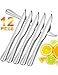 Steak Knives Set of 12, Elegant Life Japan Stainless Steel Kitchen Premium Dinner Knives, Professional Serrated Steak Knives for Multipurpose- 9 Inch