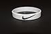 Nike Just Do It Bracelet/Wristband (White with Black Letters)