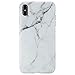 GOLINK MATTE Finish Marble Series Slim-Fit Ultra-Thin Anti-Scratch Shock Proof Dust Proof Anti-Finger Print TPU Gel Case for iPhone Xs MAX 6.5 inch(White Marble)