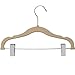 Home-it 12 PACK baby hangers with clips IVORY baby Clothes Hangers Velvet Hangers use for skirt hangers Clothes Hanger pants hangers Ultra Thin No Slip kids hangers