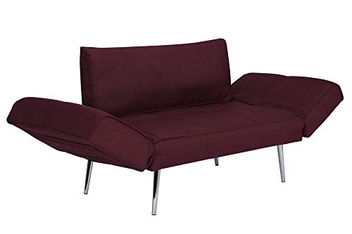 Futon Loveseat with Adjustable Armrests - Image 4