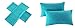 HollyHOME 1500 Soft Brushed Microfiber Bed Sheet Set, 4 Pieces Twin Size Sheets, Teal