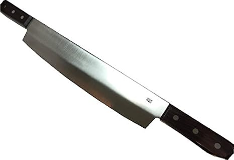 Amazon チョコレート刻み きざみ ナイフ 冷凍包丁 全長45cm刃渡り24cmモリブデンステンレス鋼両手包丁 キャンセル返品不可 包丁 ナイフ はさみ オンライン通販