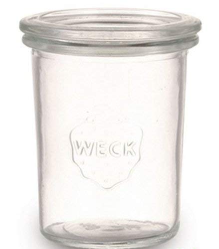 SET OF TWELVE Small 160ml Weck Jars. German Made Classic Design. Model 760.
