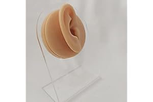 YUNQIN 1 Pc Silicone Right Ear Model Reused Ear Displays Mould 1:1 Professional Piercings Practice Tools for Earrings Ear Studs Display