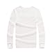 CYZ Men's Thermal Long Sleeve Crew Top-Natural-L