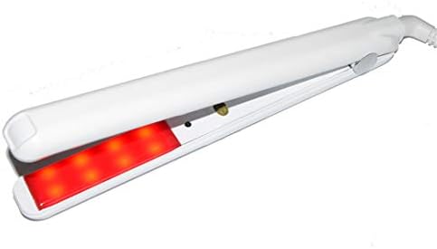Ultrasonic Infrared Hair Care Iron Recovers The Damaged Hair LCD Display Hair Treatment Styler Cold Iron Straightener White EU