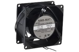 NMB TECHNOLOGIES CORPORATION NMB TECHNOLOGIES 3115PS-12W-B30-A00 80 x 38 mm 115 VAC 3200 RPM 32 CFM 38 dB Ball Bearing AC Axial Fan - 1 item(s)