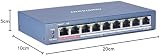 Hikvision 8 Port PoE Switch 10/100Mbps Unmanaged +1 Uplink 802.3af/at view 4