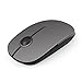 Jelly Comb 2.4G Slim Wireless Mouse with Nano Receiver, Less Noise, Portable Mobile Optical Mice for Notebook, PC, Laptop, Computer, MacBook MS001 (Gray) primary