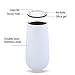 PORTOWN 6 OZ Stainless Steel Stemless Champagne Flutes Wine Tumbler Double-insulated Cocktail Cups Reusable Champagne Toasting Glasses with Lids(White)