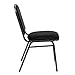 Flash Furniture Hercules Stacking Banquet Chairs with Padded Seats, Vinyl Upholstered Event Chair with 500-lb. Static Weight Capacity, Set of 4, Black