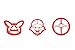 Cookie Cutters | 3-Piece Pokemon Set | Pokeball, Ash, Pikachu | Shapes | Molds to Cut Out Pastry Dough, Pie Crust | Fun for Kids, birthdays & family activities, & Ginger bread