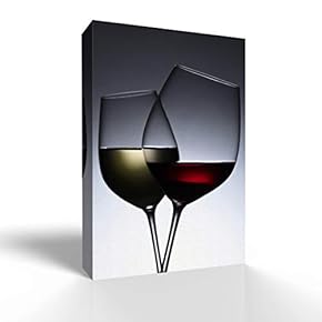 Canvas Wall Art Wine Glass Canvas Prints Home Artwork Decoration for Living Room,Bedroom - 12x18 inches