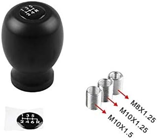DishKooker For Subaru WRX Impreza STi 5MT 6MT 5 Speed 6 Speed Racing Gear Shift Knob (black)
