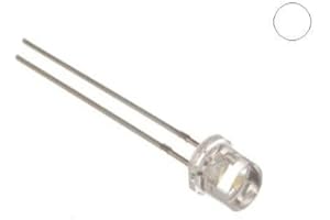 E-Projects B-0001-B05 Clear White LEDs, Wide Angle Light, 5 mm (Pack of 100)