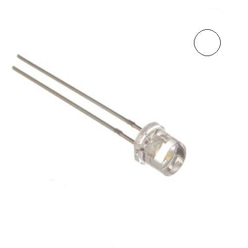 E-Projects B-0001-A07 Clear White LEDs, Wide Angle Light, 5 mm (Pack of 25) - Thumbnail 2