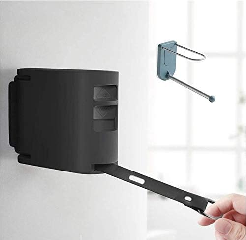 室内物干しワイヤー ステンレス製 ロープ伸縮可能 室内物干し 洗濯物干し 室内 屋外 部屋干し ベランダ ものほし竿 物干し ブラック 最大耐荷重kg 自動巻き取り 至上 1 5人分適用 日本語取扱説明書