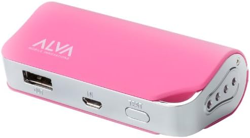 ALVA Mobile MJ-2200 Multi Juice Portable Battery Pack for Sony Erickson, Samsung, Nokia, Apple iPod/iPhone and other Micro USB Devices 200 mAh, Pink
