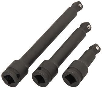 Pittsburgh 3 Piece 1/2" Drive Impact Wobble Socket Extension Set