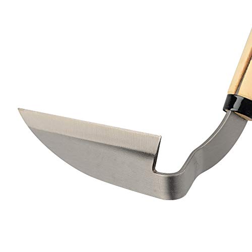 KEYI Japanese-Style Stainless Steel Bent Angle Weeding Sickle Very Sharp Edge - Will Give You a More Efficient Working Speed - Thumbnail 3