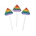 Fun Express Unicorn Rainbow Poop Swirl Pops - 12 ct primary