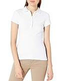 IZOD Junior's Uniform Short Sleeve Interlock Polo, White, Small