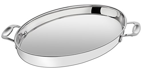 [- Tefal E79195 Jamie Oliver Induction Bräter mit Induktionsdeckel, oval, 8,4 L, induktionsgee