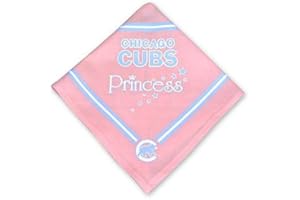 PETS FIRST Sporty K9 MLB Chicago Cubs Pink Dog Bandana, Small