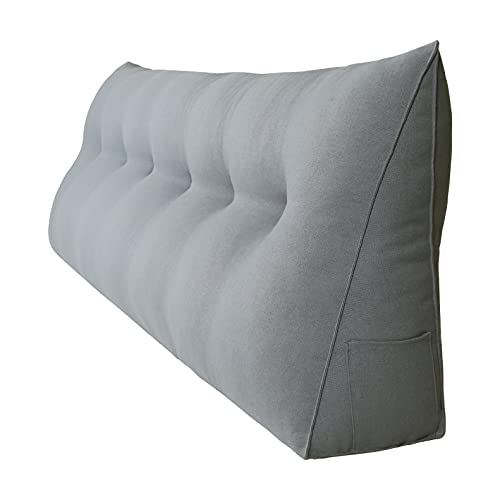WOWMAX Triangular Reading Pillow Large Bolster Headboard Backrest