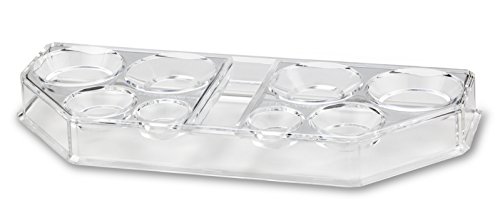 byAlegory Acrylic Makeup Beauty Sponge Organizer & Drying House | 9 Spaces Fits All Brands