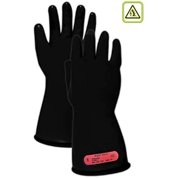 Magid Safety M011B9 Electrical Gloves | ASTM D120-09 Compliant Class 0 Rubber Electrical Insulating Gloves with Straight Cuff, Work, 11