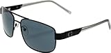 Guess Women's Gradient GU6707-BLK-3 Black Rectangle Sunglasses