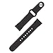 FITVII P1C Smart Watch Band Strap, Adujustable Replacement Classic Wristband for Kids Women Men (Black)