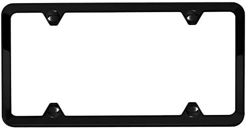Matte Black License Plate Frame 4 Hole