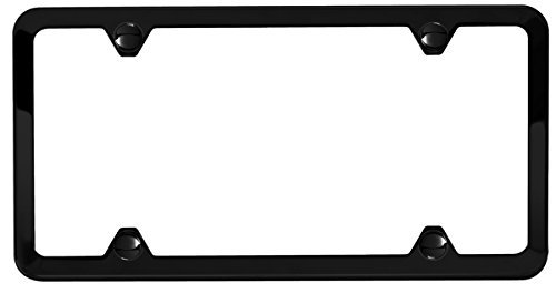 Matte Black License Plate Frame 4 Hole