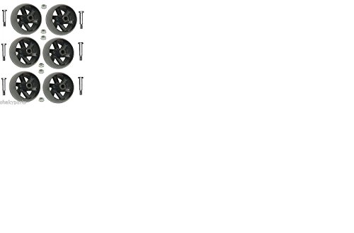 Compatible Deck Wheel Kit Replacement for 532174873, 174873, 133957, 193406 (6-Pack)