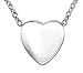 Floating Heart Pendant Cremation Urn Jewelry Necklace with Filler Kit Ashes Keepsake Memorial