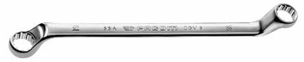 FACOM 55A.24X27 Series 55A Metric Offset-Ring Wrench, 24 mm x 27 mm Size