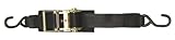 BoatBuckle Heavy-Duty Ratchet Transom Tie-Down, 2-Pack, 2-Inch x 6-Feet